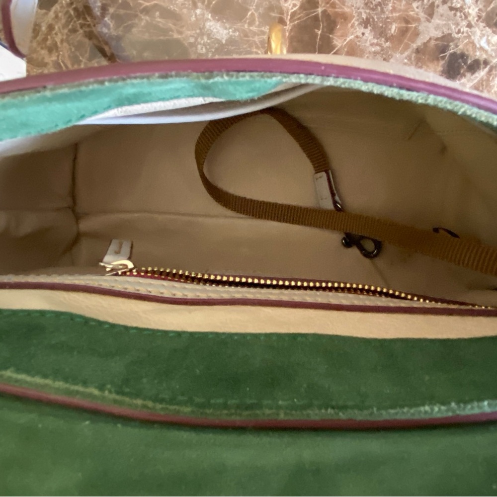 NWT FLORENTINE Dooney & Bourke ECRU Leather Crossbody/Shoulder Bag - Picture 3 of 9